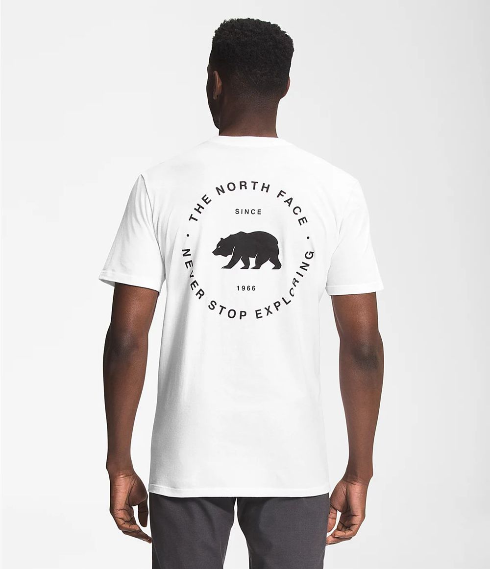 The North Face Kurzer Ärmel Bear Nse T-Shirts Herren - Weiß CH-765SAWL